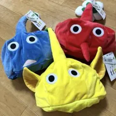 新品タグ付き♡ピクミン　なりきり帽子　3点セット