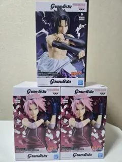 【最安値】NARUTO Grandista サスケ&サクラフィギュア3体セット