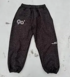 9090 girl Logo Glitter Light Sweat Pants