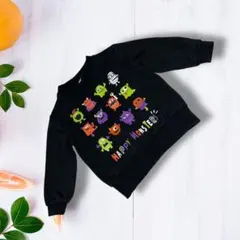 1974B　ELFINDOLL　総柄　プリント　トレーナー　ベビー　【90】