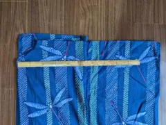 青色トンボ柄 浴衣 約158cm位