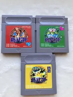 ポケットモンスター 赤・緑・黄 ゲームボーイ ソフト 3本セット☆