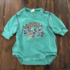 バースデイ Disney Baby グリーン ロンパース 70cm
