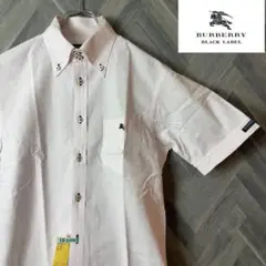 【美品】バーバリー　メンズ2 BLACK LABEL シャツ