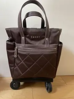 ☆美品⭐︎スワニーキャリーバッグ12ℓブルー 4輪 100席未満機内持込可