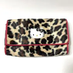 ハローキティ ヒョウ柄 ポーチ ウォレット 平成レトロ サンリオ ギャル