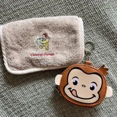 未使用　おさるのジョージ セット　ポーチ キーホルダー　コインケース　ティッシュ