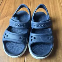 crocs ネイビー サンダル17センチお値下げしました