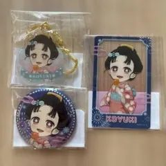 鬼滅の刃　花火大会　アクリルチャーム　アクリルクリアカード　缶バッジ　恋雪