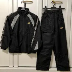 130 new balance 裏起毛ウィンドブレーカー パンツ 上下 黒