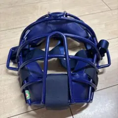 は*わ様 MIZUNOミズノ☆JSBB学童キャッチャーマスク☆ネイビー【USED