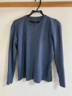 UNIQLO ネイビー 長袖カットソー M(S寄り)ユニクロ　メンズ