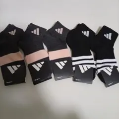 adidas ソックス ５足セット 23-25cm◇未使用