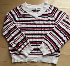 COLZA マルチボーダー VネックニットMサイズのサムネイル