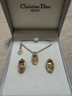 Christian Dior ネックレス イヤリング セット - メルカリ