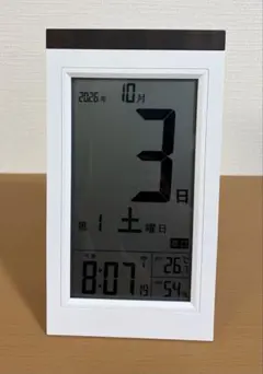 ADESSO デジタル日めくり電波時計 置き掛け兼用