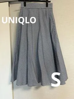 UNIQLO ストライプ サーキュラースカート Sサイズのサムネイル