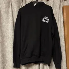 BUTTER ブラック フード付きパーカー