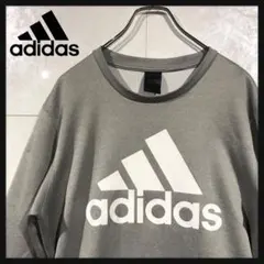 adidas パフォーマンスロゴ　スウェット　トレーナー　クルーネック　E03