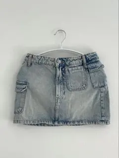 ZARA デニムカーゴミニスカートのサムネイル