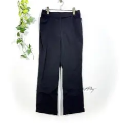 ジョルジュレッシュ カジュアルパンツ(L)チャコール 薄手 ストレッチ 無地