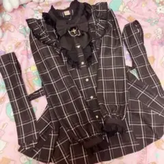Secret Honey セットアップ チェク柄 ブラック