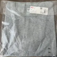 UNIQLO UVカットクルーネックセーター 半袖 グレー 3XL