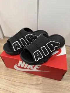 NIKE AIR ナイキエア モア アップテンポ スライド ブラック　28cm