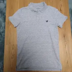 AMERICAN EAGLE OUTFITTERS グレー ポロシャツ M
