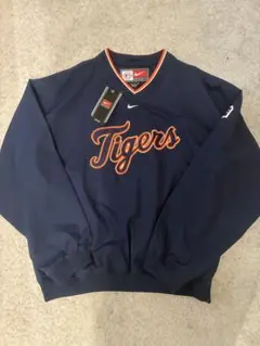 MLB アスレチックス　ハーフジップ　ナイロンプルオーバー　majestic マリナーズ ハーフジッププルオーバー ネイビー XLサイズ