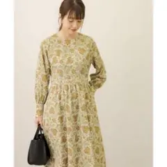 アーバンリサーチ サニーレーベル ヴィンテージボタニカルプリントワンピース