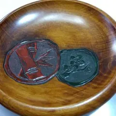 値下げ！烏城彫 盆 お盆 新品 未使用 箱付き 岡山 - メルカリ