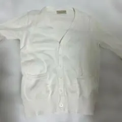 スクールカーディガン M ホワイト