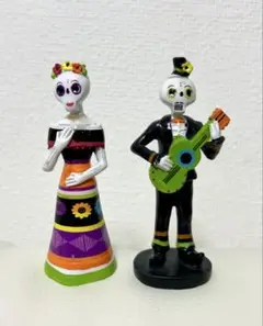 カラベラ フィギュア 2体セット スカルプ メキシコ