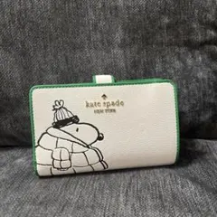 ケイトスペード スヌーピー ピーナッツ 折り財布 kate spade - メルカリ