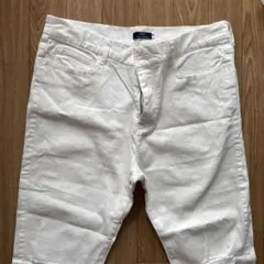 ITEMS URBAN RESEARCH ホワイトデニム ダメージ加工