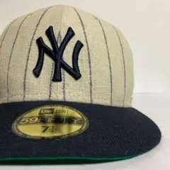 超希少 ストライプ ニューエラ NY 5950 キャップ