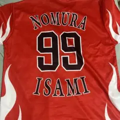 ソフトバンクホークス カチドキレッドTシャツ Lサイズ 99 野村勇