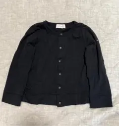 【quoti use fith】綿 薄手カーディガン 黒 100cm