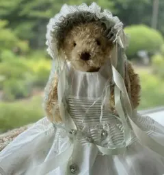 豪華なドール&ベア用エレガントグレーヘッドドレス