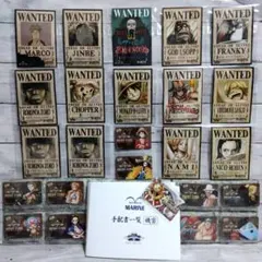 ☆美品　ワンピース　麦わらストア　手配書一覧ファイル＋手配書＋ポイントカード☆