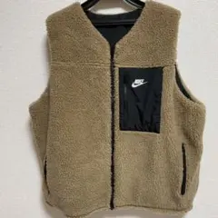 Nike リバーシブルベスト XL ベージュ・ブラック