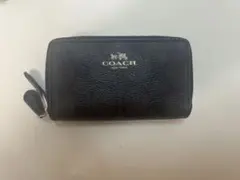 【COACH】ダブルジップコインケース　モノグラム　メンズ　レディースのサムネイル