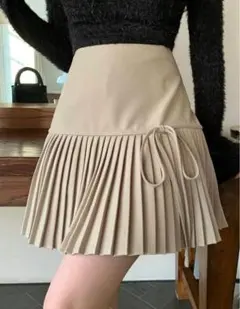 SHEIN プリーツタイトスカート カーキ S