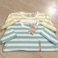 新品未使用　無印良品　ボーダー　Tシャツ　120 2枚セット