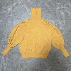 マスタード ニットセーター Fサイズ g9