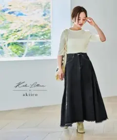 神戸レタス　 フレアデニムスカート Mサイズ