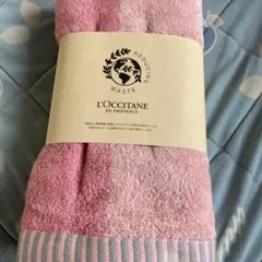 L'OCCITANE リバーシブルバスタオル ピンク