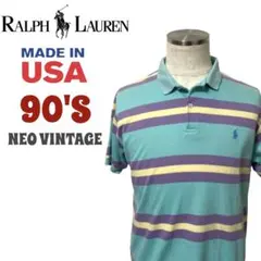 【90'S】ラルフローレンポロシャツ　USA アメリカ製