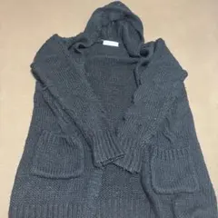 CECIL McBEE フード付きニットカーディガン 長袖のサムネイル